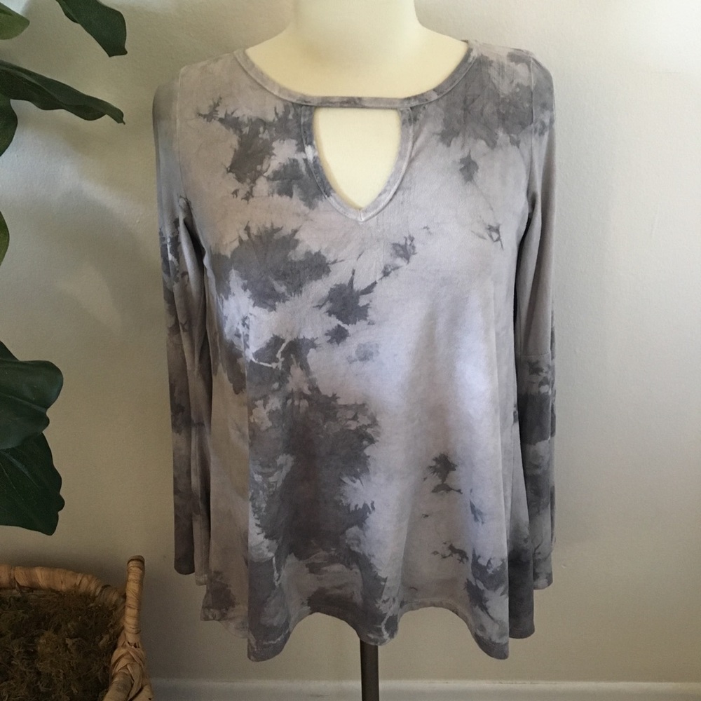 Tie Dye Ultrasuede Belled Shirt